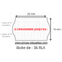 Étiquettes 26X16 MM METO A CONSOMMER jusqu'au PEREMPTION - Meto 26X16