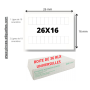 Étiquettes RECTANGLE  26X16 mm BLANCHES Meto SATO JUDO 26X16 TOVEL