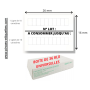 Étiquettes 26X16 mm N° LOT + A CONSOMMER JUSQU'AU METO SATO TOVEL