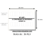 Étiquettes 26X16 mm N° LOT + A CONSOMMER PREFERENCE METO SATO TOVEL
