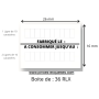 Étiquettes FABRIQUÉ LE + A CONSOMMER JUSQU'AU METO 26X16 mm SATO TOVEL