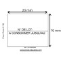 PACK : 8 RLX "N°LOT-A CONSOMMER JUSQU'AU "+ 1 Etiqueteuse Avery 20x16mm