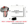 PACK : 8 RLX "N°LOT-A CONSOMMER DE PREFERENCE AVANT LE "+ 1 Etiqueteuse 1136 Avery 20x16mm
