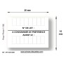 PACK : 8 RLX "N°LOT-A CONSOMMER DE PREFERENCE AVANT LE "+ 1 Etiqueteuse 1136 Avery 20x16mm