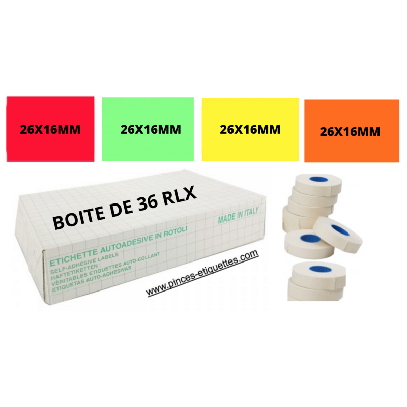 Étiquettes De Prix Meto Jaune Fluo - 6000 Pièces 22x12mm - Compatibles Multi-Marques