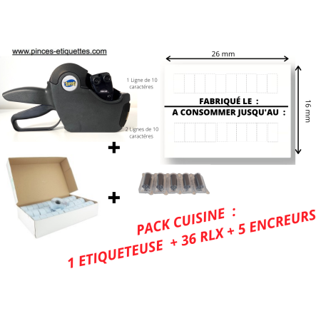 ETIQUETAGE CUISINE : FABRIQUÉ LE A CONSOMMER JUSQU'AU + 1 Etiqueteuse