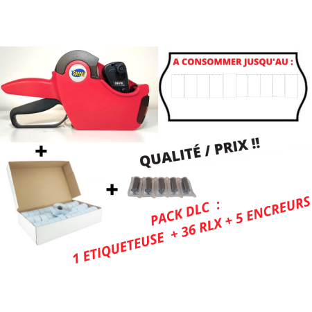 ETIQUETAGE date  A CONSOMMER JUSQU'AU avec 1 Etiqueteuse date limite