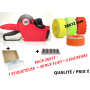 ETIQUETTE  METO 26X12 FLUO VERT FLUO JAUNE FLUO ORANGE FLUO ROUGE