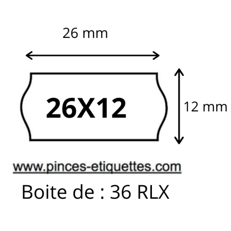 Étiquettes Meto 22x16mm - 6000 Étiquettes Adhésives Pour Étiqueteuses Manuelles