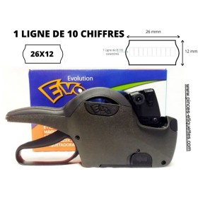 Etiqueteuse 8 chiffres compatible 26x12mm Pinces à étiqueter PAS CHER