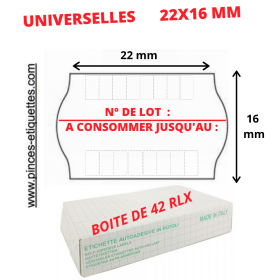 ETIQUETEUSE NUMERO LOT + A CONSOMMER JUSQU'AU DATE LIMITE DATEUSE METO