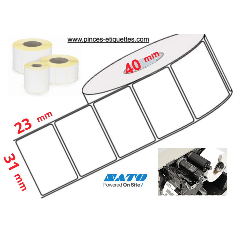 Printex Smart S6 Étiqueteuse Professionnelle Italienne + 10 Rouleaux Étiquettes 26x12 + Encre Blanche
