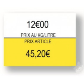 1136 Étiquettes PRIX KG-LITRE-PRIX ARTICLE Etiqueteuse Avery Paxar