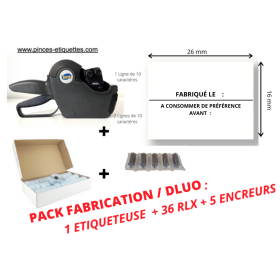 Etiqueteuse ETIQUETAGE DATE FABRICATION DATE DE DURABILITÉ UTILISATION