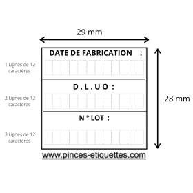 DATE DE FABRICATION CONSOMMER DE PRÉFÉRENCE AVANT NUMERO LOT