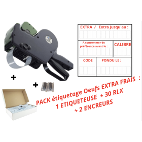 OEUF EXTRA FRAIS JUSQU'AU CONSOMMER DE PREFERENCE AVANT CALIBRE PONDU