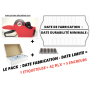 DATEUSE pour DATE DE FABRICATION - DATE LIMITE DE CONSOMMATION