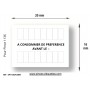 Étiquettes A CONSOMMER DE PREFERENCE AVANT LE : Compatibles Etiqueteuse Avery 1136 Paxar Monarch 20x16mm