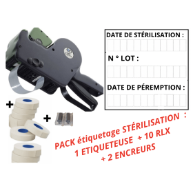 Étiqueteuse Date Stérilisation autoclave péremption produit stérilisé