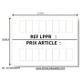 Étiquettes REF LPPR - PRIX ARTICLE Compatible Etiqueteuse Avery 1136 Paxar Monarch 20x16mm