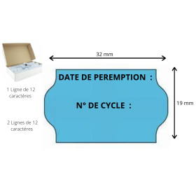 Etiquette couleur Sterilisation   Date de Péremption N° de cycle