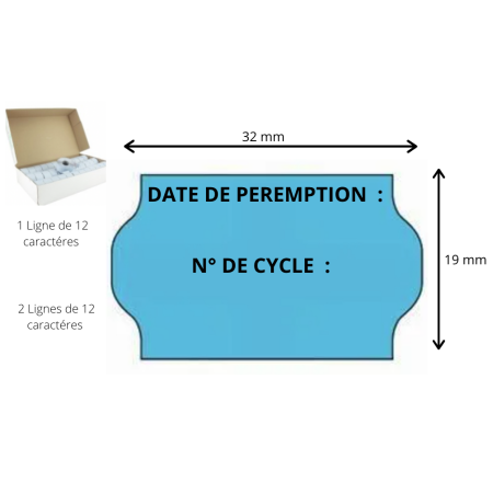 Rouleaux Encreurs AVANT SATO : Etiqueteuses PB 3 208 -312  boite de 5 Tampons