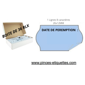 Étiquettes 26x12 mm DATE DE PEREMPTION METO SATO TOVEL Universelles