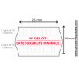 ETIQUETTE DATE DURABILITÉ MINIMALE N° LOT DATE UTILISATION OPTIMUM DDM