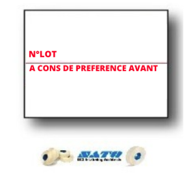 Sato PB DUO 16 Étiquettes A CONSOMMER DE PREFERENCE AVANT LE  18x16mm