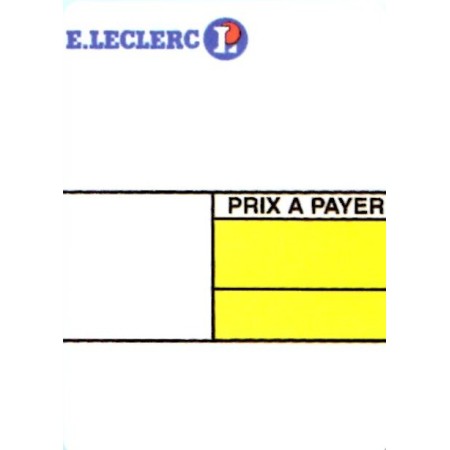 Etiquettes Pré-Imprimées Leclerc 38x53mm pour Imprimante Paxar Monarch 9825