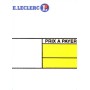 Etiquettes Pré-Imprimées Leclerc 38x53mm pour Imprimante Paxar Monarch 9825