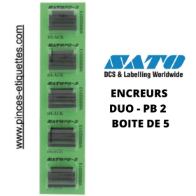 5 Rouleaux Encreurs SATO  Etiqueteuses PB 2 Duo 20 Duo 16 PB 216 PB 220