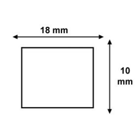 Étiquettes 18x10mm Blanches pour Étiqueteuse Sato PB-1