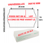 Étiquettes 26X16 mm POIDS NET EN GRAMMES - LOT - D L U O : Universelles