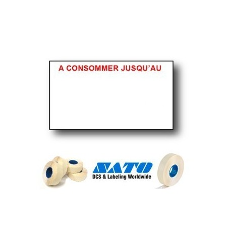 Étiquettes 18x10mm Blanches pour Étiqueteuse Sato PB-1