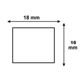 Étiquettes 18x16mm Blanches pour Étiqueteuse Sato PB DUO 16