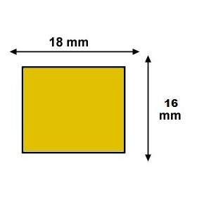 Étiquettes 18x16mm Couleurs pour Étiqueteuse Sato PB DUO 16