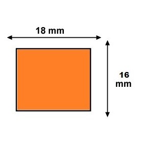 Étiquettes 18x16mm Amovibles Couleurs pour Étiqueteuse Sato PB DUO 16