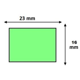 Étiquettes 23x16mm Amovible Couleurs Fluo pour Étiqueteuse Sato PB DUO 20