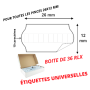 Étiquettes 26x12mm Blanches : Universelles ETIQUETEUSE 26X12 METO SATO