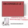 Étiquettes 1131 "DATE DE DÉCONGÉLATION" Étiqueteuse 1131 AVERY
