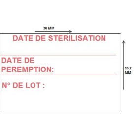 Etiquettes de stérilisation pour Sato PB3