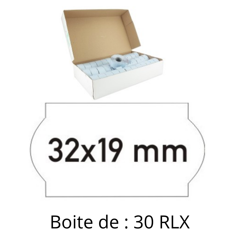 Meto Etichette Per Prezzi E Datari – 32x19 Mm 2 Righe – 5000 Pezzi (Bianche, Rimovibili) Per Meto, Sato, Tovel, Avery - 4