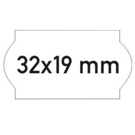 Etichette Meto Per Prezzatrici 32x19 Mm – 5000 Pezzi, Rimovibili, Bianche, 2 Linee