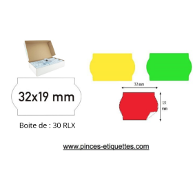 Etiquettes METO 32x19 ADHÉSIF AMOVIBLE Couleur DECOLLABLE