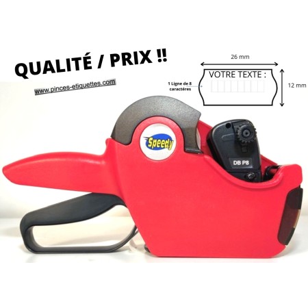 Etiqueteuse 8 chiffres compatible 26x12mm Pinces à étiqueter PAS CHER