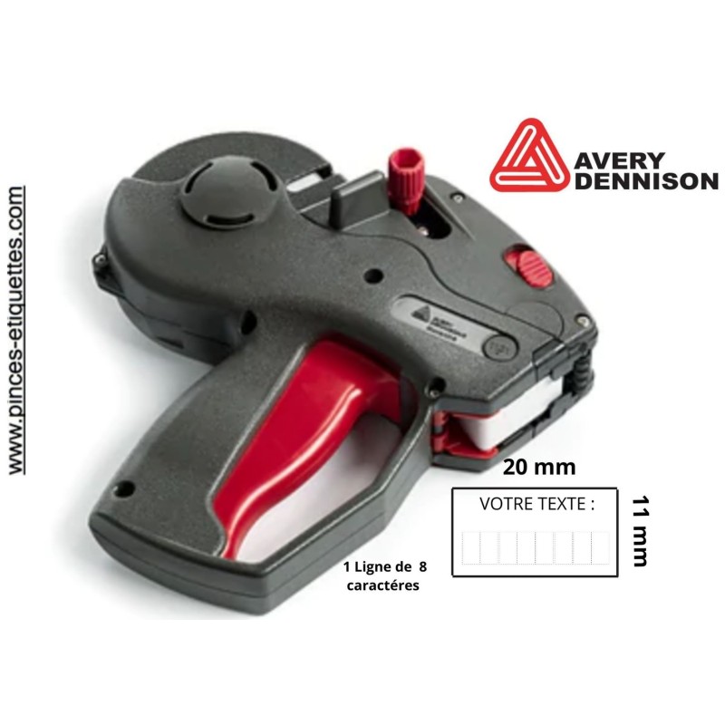 Manche D'étiqueteuse Monarch 1131 (1 Ligne) - Blanc - 1 Manche = 8 Rouleaux D'étiquettes - Garvey