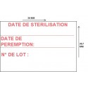 Etiquettes de stérilisation pour Sato PB3