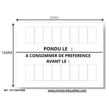 Étiquettes PONDU LE - A CONSOMMER DE PREFERENCE AVANT LE  POUR OEUF