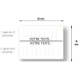 ETIQUETTES IMPRESSION PERSONNALISÉE POUR étiqueteuse 2 lignes 2 réf